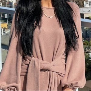 Lulu’s Long Sleeve Mauve Dress